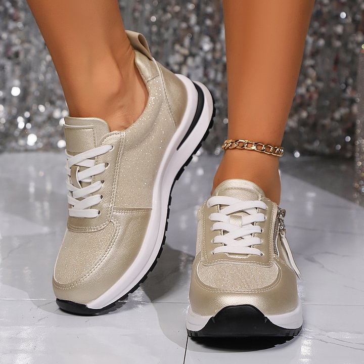 Zapatillas con Acabado Metalizado 'Marjorie'