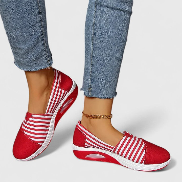 Zapatillas Ortopédicas Slip-On de Calce Ancho 'Olive'