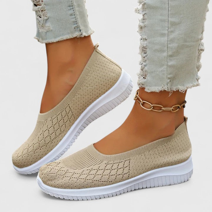 Mocasines de Punto Transpirable Calce Ancho Mabel