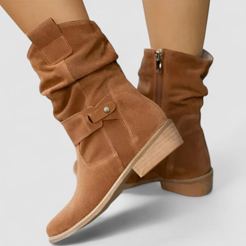 Slouch-Style Western Botas Elyse