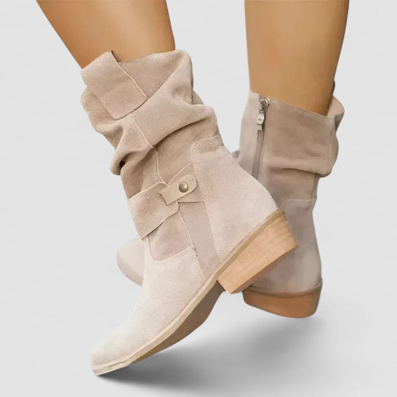 Slouch-Style Western Botas Elyse