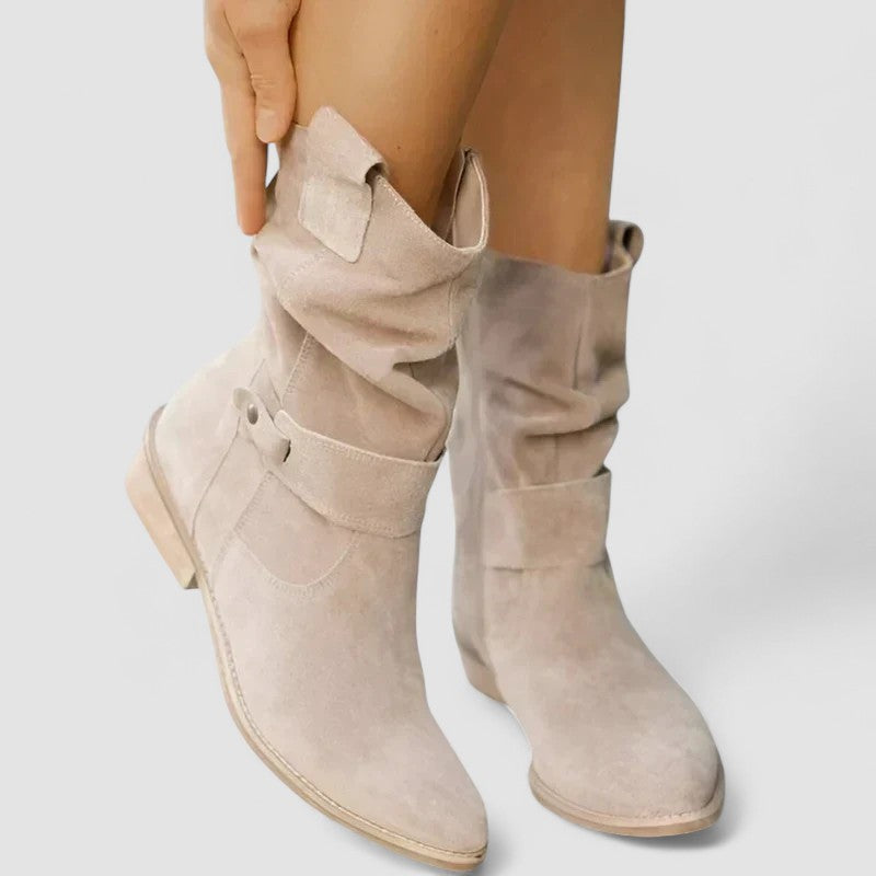 Slouch-Style Western Botas Elyse
